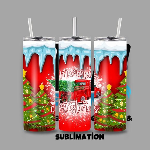 Red Truck 20 Ounce Tumbler - Picture 1 of 3